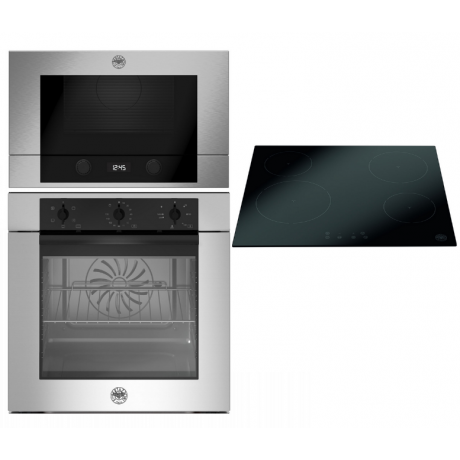 BERTAZZONI F60 5 MOD E K X + P60 4CER MOD NE + F38 3 MOD MW S X Σετ Εντοιχισμού Φούρνος Εστια Μικροκυμάτων